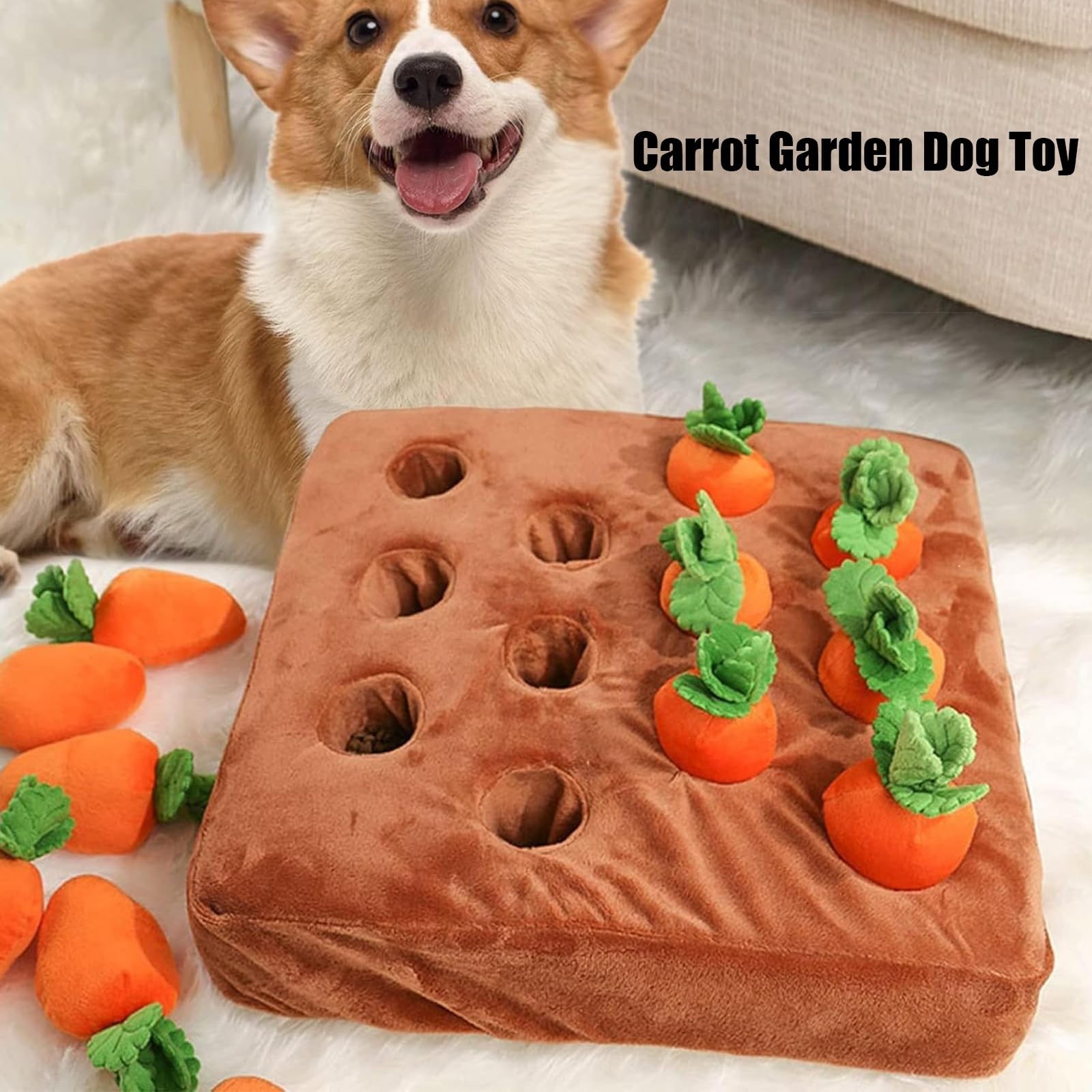 Juguete Interactivo Huerto de Zanahorias para Perros